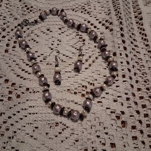 Chic Beaded Necklace and Earring Set